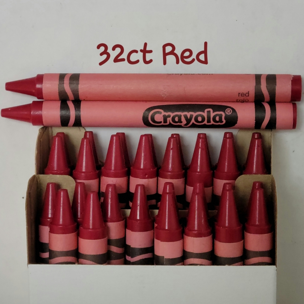 (32) Crayola Crayons(Red) Single Color Bulk Lot